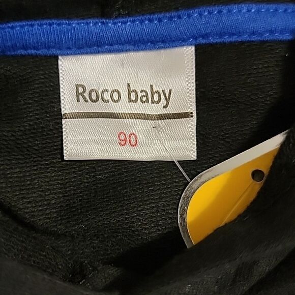 ROCO BABY BLACK "TikTok" HOODIE, SIZE 90 - 2T - NEW! - Picture 3 of 7